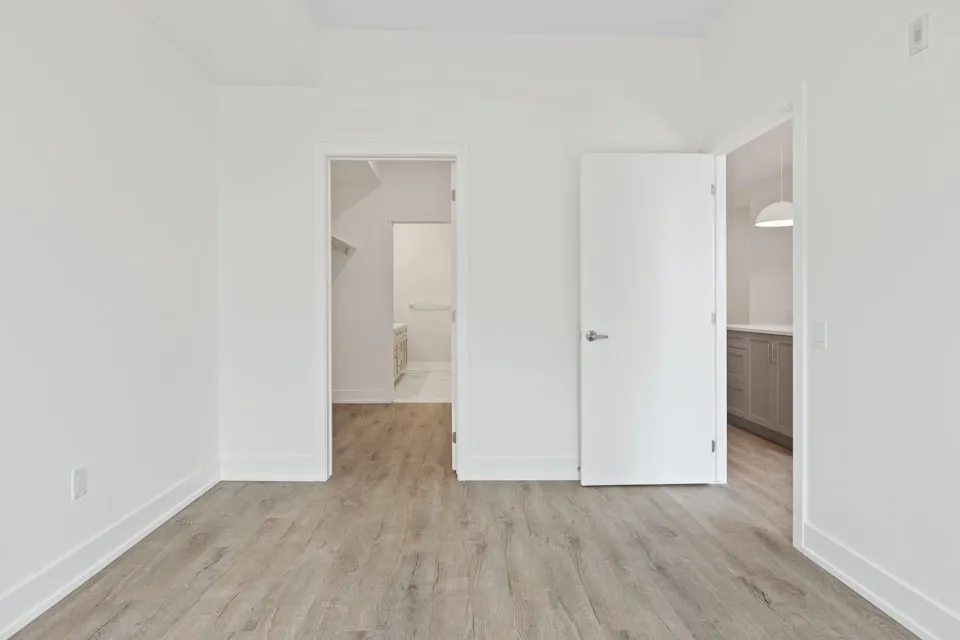 Puerta blanca de madera moderna